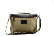 Messenger Bag w/ Leather Flap - Pullover Straps