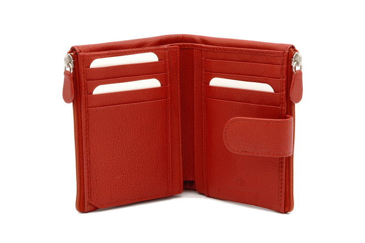Double-Zipper Pouch Wallet