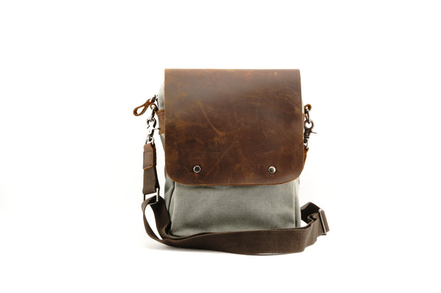 Small Messenger Bag w/ Leather Cover