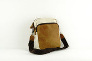 Small Messenger Bag w/ Leather Panel