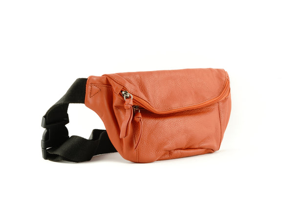 Large Leather Waist Pouch/Fanny Pack