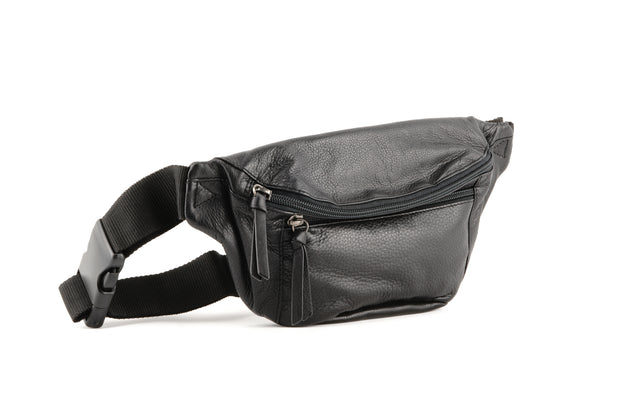Large Leather Waist Pouch/Fanny Pack