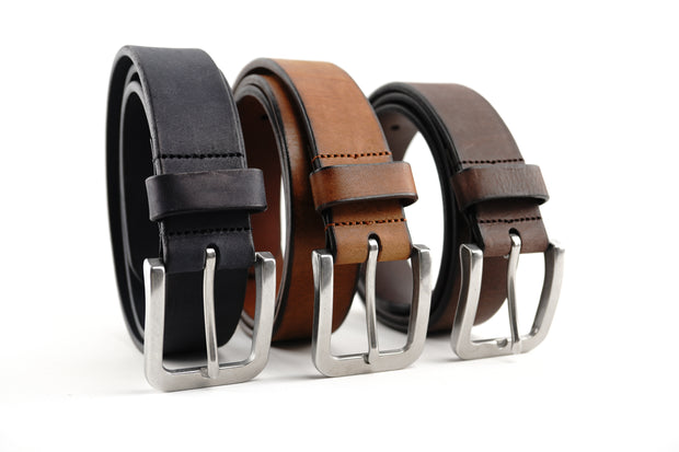 Smooth Rustic Leather Belt