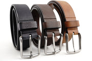 Smooth Leather Belt, Western Style